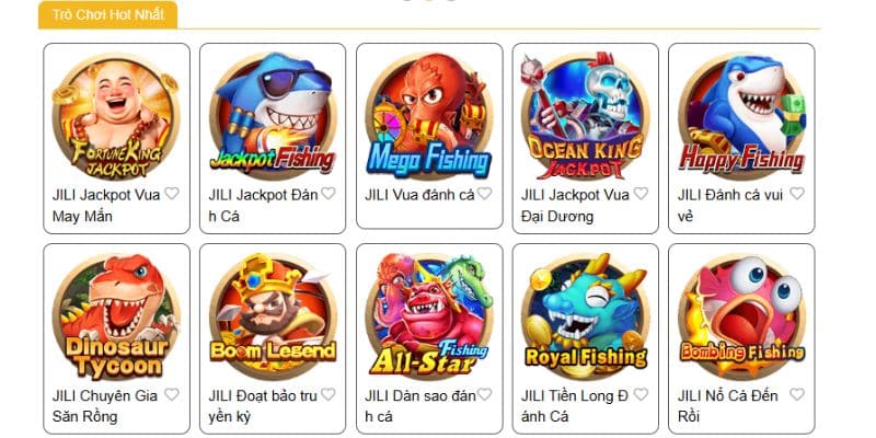 Kho game bắn cá đổi thưởng chưa bao giờ thiếu vắng trò chơi mới